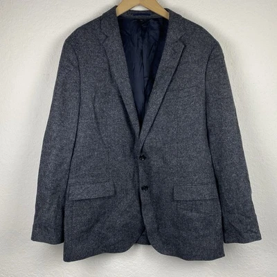 J Crew Ludlow Blazer 46 L Mens Gray British Moon Tweed Elbow Patch Sports Coat - Image 1 of 4