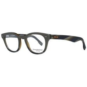 Anteojos impresos Ermenegildo Zegna ZC 5011 para hombre con marco óptico verde oliva - Imagen 1 de 4