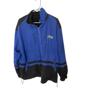 Vintage Monterey CA Windbreaker Jacket Men's Large Blue Full Zip Streetwear - Picture 1 of 4