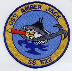 USS Amberjack SS 522 - Fish/Torpedo BC Patch Cat No B604 - Picture 1 of 1