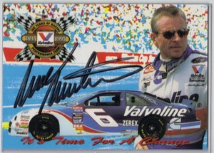 MARK MARTIN AUTOGRAFO 1995 TRAKS PROMO CARD # A 5000 con C di A - Foto 1 di 3