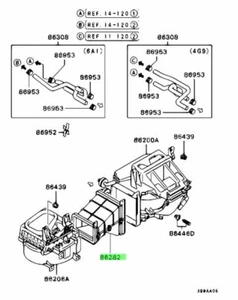 Conducto, calefacción admisión de aire para: Mitsubishi Lancer Evo 5 6 CP9A - Imagen 1 de 1