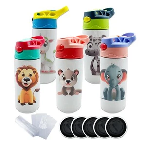 25pcs 12oz Sublimation Sippy Cup for Kids Insulated with Leak-Proof Straw Lids - Picture 1 of 10
