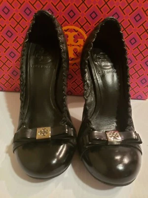 Балетные каблуки Tory Burch размер 5 черная кожа Mary Jane 3 дюйма  - Изображение 1 из 4