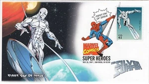 AO-4159f-1, 2007, Marvel Comics Super Heroes, FDC, Add-on Cachet, DCP, Silver Su - Picture 1 of 1