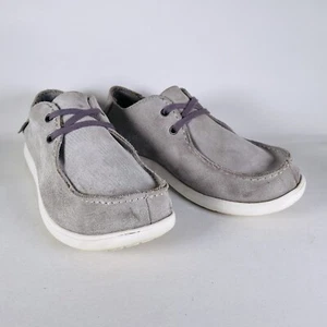 Crocs 15365 Gray Men’s Size M8 US Suede Casual Loafer Slip-On Lace Shoes - Picture 1 of 12