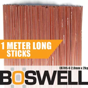 Boswell - 2.0mm x 2KG Mild Steel ER70S-6 TIG FILLER RODS Welding Welder Wire Rod - Picture 1 of 2