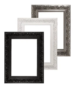 Wide Baroque Range Ornate Photo Picture Decor Display Frame Fitted With Glass - Picture 1 of 11