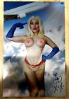 Metal Power Hour 2 Signed Faces by Rachie, Hollon Topless Power Girl PH 3/5 Mint
