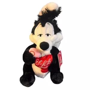 Pepe Le Pew Eau La Parfum Looney Tunes 10 Zoll sprechender Plüsch Punze Neu mit Etikett Stinktier - Bild 1 von 5