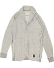 DIESEL Mens Cardigan Sweater Small Grey Cotton AD04