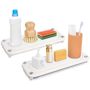 Instant Dry Sink Organizer 2PCS Sponge Holder Fast Drying Stone Soap Holder w... - Picture 1 of 6