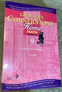 Grolier's Cornerstone Home Math Understanding Numbers Grades 7-8 CD-ROM #9 New - Picture 1 of 6