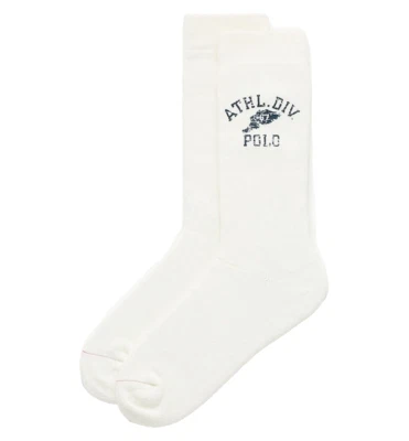 Meias Polo Ralph Lauren Masculinas Mescla de Algodão Gráfico Divisão Atlética Tamanho 6 - 12 - Imagem 1 de 2