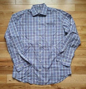 Camicia Peter Millar multicolore a quadri manica lunga uomo taglia large - Foto 1 di 7