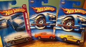 Hot Wheels '69 Pontiac GTO Judge 1:64 Lot of 3 Silver & Yellow & Orange 1969 New - Picture 1 of 12