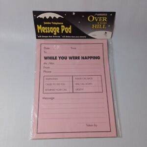 While You Were Napping Jumbo Telephone Message Pad Over The Hill Joke Gag Gift
