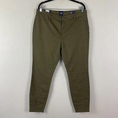 GAP Stretch Skinny Pants Size 14 Green Cotton Stretch - Image 1 of 4