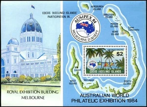 1984 Cocos (Keeling) Islands Ausipex 84 Mini Sheet Mint Never Hinged, Clean - Bild 1 von 1