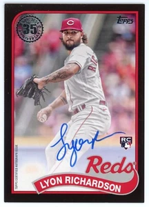 2024 TOPPS UPDATE LYON RICHARDSON 35 ANNIVERSARY AUTO BLACK 179/199 - Picture 1 of 1