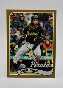 Oneil Cruz - 2024 Topps Series 1 Gold /75 1989 35th SP #89B-60 Pirates - Picture 1 of 2