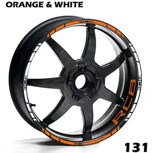 KTM RC8 MOTO CERCHIO STRISCE DECALCOMANIE NASTRO ADESIVI KIT BICI COMPLETO - Foto 1 di 12