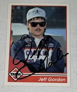 Jeff Gordon 1992 TRAKS CAROLINA FORD DEALERS #1 NASCAR HOFer autographed card - Picture 1 of 1