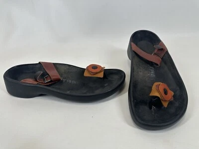 Sandalia tanga de cuero Tatami Birkenstock Fussbett con correa talla 41 EE. UU. 10-10,5 Foto 1 de 4