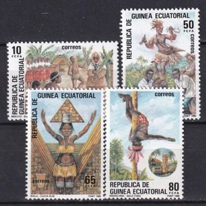 Equatorial Guinea 1986 Edifil 77/80 Folklore MNH VF - Picture 1 of 1