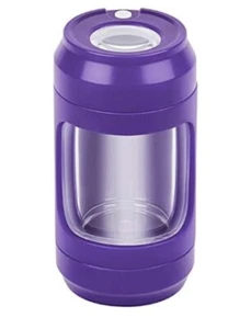 Tarro de almacenamiento brillante 4 en 1, tapa LED de aumento, amoladora, un bateador, púrpura, 110 ml - Imagen 1 de 6