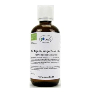 Sala Arganöl kaltgepresst ungeröstet food grade BIO 100 ml Glasflasche - Bild 1 von 1