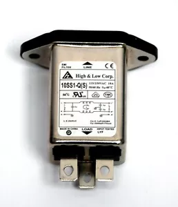 1 Stck. EMI-Filter 10SS1 115/250V 10A -25 ~ + 85°C 7 Sicherheit IEC 3P-Eingang * 10SS1-Q(S) - Bild 1 von 8