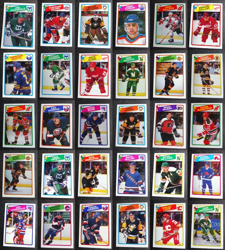 1988-89 O-Pee-Chee OPC Hockey Cards Complete Your Set U You Pick List 1-132 - Image 1 of 1