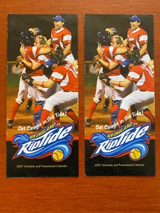 2 2007 NEW ENGLAND RIPTIDE Schedule Brochure NPF National Pro Fastpitch Softball - Picture 1 of 3