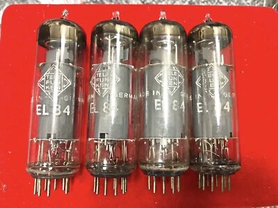 Telefunken EL84/6BQ5 NOS Valores de prueba coincidentes Quad Foto 1 de 4