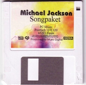 MIDI Files Disk - Michael Jackson 6 Titel mit Text (auch WERSI Orgeln) - Bild 1 von 1