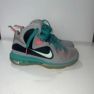 Nike LeBron 9 GS South Beach Size 5Y -used- 472664-006- - Picture 1 of 10