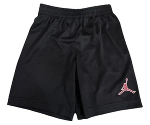 Air Jordan Boys Size 7 Black Shorts Red Jordan - Picture 1 of 4
