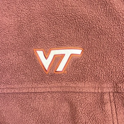 Columbia Virginia Tech Hokies XXL Fleece Jacket Full Zip Maroon VT NCAA - Image 1 of 4