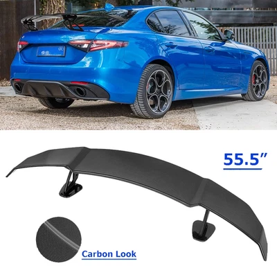 Rear Trunk GT Wing Racing Spoiler Carbon Lip For Alfa Romeo Giulia Foto 1 de 4