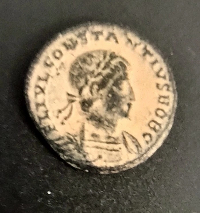 316-337 AD Roman Imperial Constantine II AE Follis 2.39g Antioch Ancient Coin - Image 1 of 2