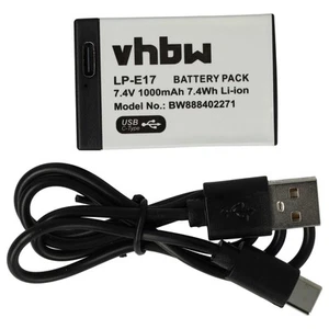 Batteria sostituisce Canon LP-E17 1000mAh 7,4V - Foto 1 di 9