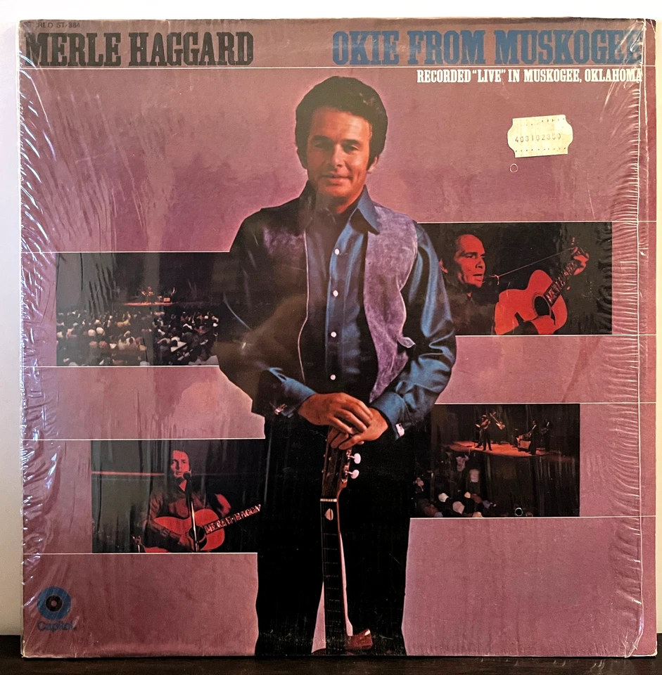 MERLE HAGGARD - Okie From Muskogee (1969) - 12" Vinyl Record LP - VG+ - Image 1 of 3