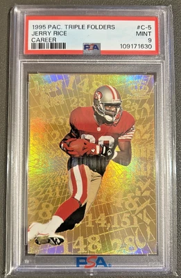 1995 Pacific Careers Jerry Rice ouro holográfico... PSA 9 - Imagem 1 de 2