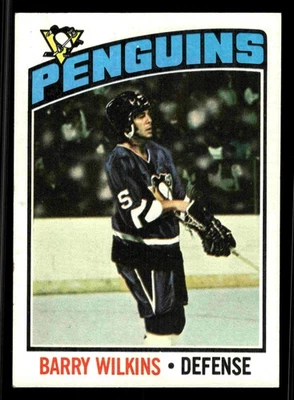 1976-77 Topps Barry Wilkins #102 - Pittsburgh Penguins - Image 1 of 2