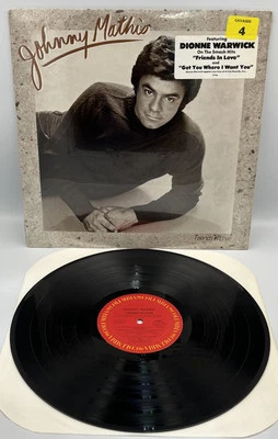 Johnny Mathis Friends In Love LP Vinyl 1982 In Shrink w/ Hype Sticker EX Tested - Image 1 of 4