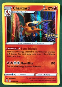 Pokémon TCG Charizard 010/078 Pokemon Go Holo Rare - Picture 1 of 2