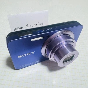 N.MINT SONY Cyber Shot DSC-W570 Purple Digital Camera 16.1MP 5x Zoom Japanese - Picture 1 of 24