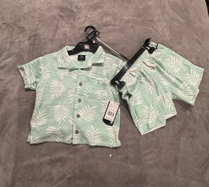 Volcom Boys Size 4 Toweling Terry Short Set New with tags - Picture 1 of 6