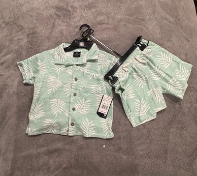 Volcom Boys Size 4 Toweling Terry Short Set New with tags - Image 1 of 4